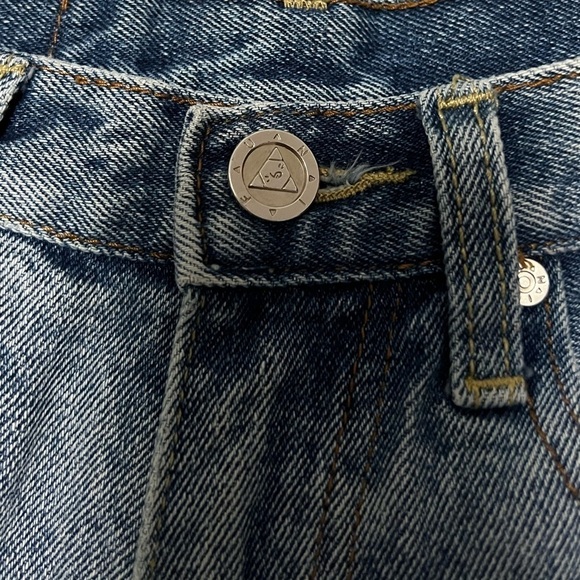 UNIF High Waist Cut Off Denim Shorts Size 26 - Picture 5 of 9